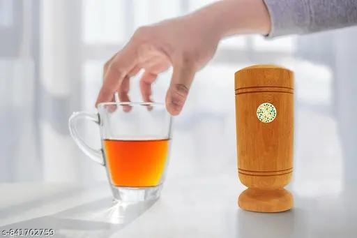 Vijaysar Herbal Wooden Tumbler 4 Inch | Ayurvedic Water Glass